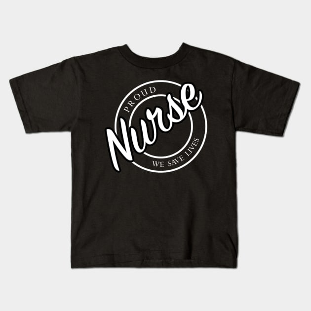 proud nurse Kids T-Shirt by janvimar